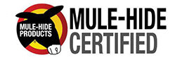 Mule-Hide Certified logo, symbolizing trusted roofing products and services for Wolf River Construction projects.